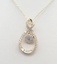 Load image into Gallery viewer, Dancing Diamond Necklace - 14K Gold