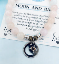 Load image into Gallery viewer, &quot;Moon &amp; Back&quot; Morganite Limited Edition Charm Bracelet - TJazelle