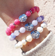 Load image into Gallery viewer, "Rose of Love" Pink Jade Bracelet - TJazelle