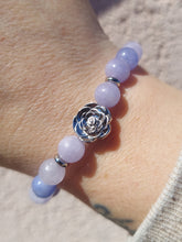 Load image into Gallery viewer, "Rose of Happiness" Sky Blue Jade Bracelet - TJazelle