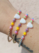 Load image into Gallery viewer, Love Spring Exclusive &quot;Opal Heart &amp; Neons&quot; Beaded Bracelet - Marie&#39;s Exclusive Our Whole Heart