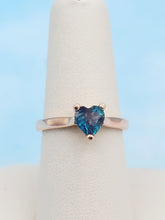 Load image into Gallery viewer, Alexandrite Heart Ring - 10K Rose Gold - Marie&#39;s Exclusive