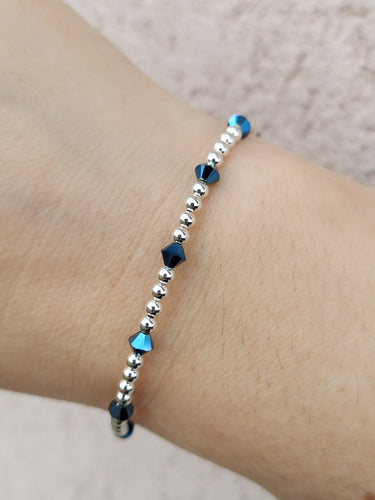 Navy “By the Yard” Bracelet - Our Whole Heart