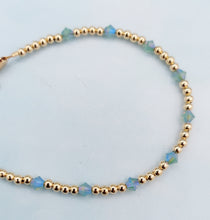 Load image into Gallery viewer, &quot;Seafoam Crystal&quot; Amanda Style Beaded Bracelet- Our Whole Heart