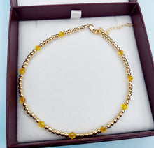Load image into Gallery viewer, Sunflower Crystal by The yard Anklet - Our Whole Heart