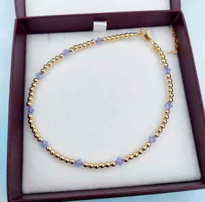 Alexandrite Crystal by The yard Anklet - Our Whole Heart