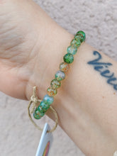 Load image into Gallery viewer, Prehnite Green Sea Turtle Stretch Bracelet