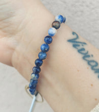 Load image into Gallery viewer, Sodalite Sea Turtle Stretch Bracelet
