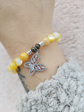 Load image into Gallery viewer, "Butterfly CZ" Silver Charm Bracelet - TJazelle