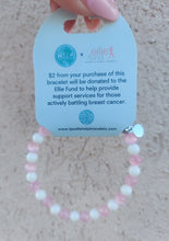 Load image into Gallery viewer, Ellie Fund Pink Selenite &amp; White Jade Charity Stacker - TJazelle - Breast Cancer Awareness