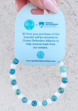 Load image into Gallery viewer, Ocean Defenders Alliance Blue Opal Jade Charity Stacker - TJazelle