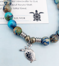 Load image into Gallery viewer, "Turtle" (Cut Out) Silver Charm Bracelet- TJazelle