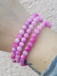 Hot Pink Jade Stacker - Limited Edition- TJazelle HELP Collection