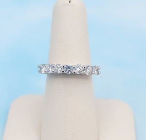 Lucky 7 Lab Created Diamond Band - 14K White Gold