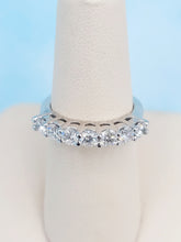 Load image into Gallery viewer, Lucky 7 Lab Created Diamond Band - 14K White Gold