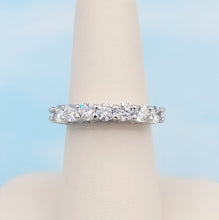 Load image into Gallery viewer, Lucky 7 Lab Created Diamond Band - 14K White Gold
