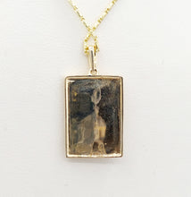 Load image into Gallery viewer, Rectangle Miraculous Medal - 14K Yellow Gold