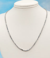 Load image into Gallery viewer, 18” White Gold Box Chain - 14K