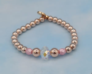 Rose Gold & Pink with Crystal AB Center - Stash Exclusive