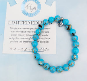 Ocean Blue Shell Stacker TJazelle Bracelet *Store Exclusive*