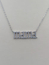 Load image into Gallery viewer, CZ MAMA Necklace- Sterling Silver