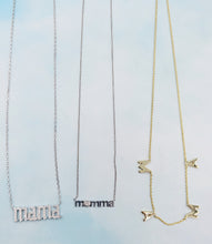Load image into Gallery viewer, CZ MAMA Necklace- Sterling Silver