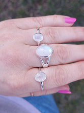 Load image into Gallery viewer, Moonstone Faceted Ring - Sterling Silver