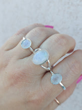 Load image into Gallery viewer, Moonstone Faceted Ring - Sterling Silver
