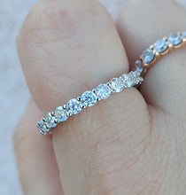 Load image into Gallery viewer, Moissanite Engagement Band Ring