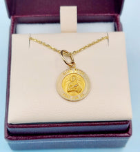 Load image into Gallery viewer, St Peter Medal Hollow Pendant - 14K Yellow Gold