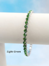Load image into Gallery viewer, Silver with Rhinestone Flexible &amp; Stackable Bangle Bracelet