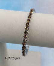 Load image into Gallery viewer, Silver with Rhinestone Flexible &amp; Stackable Bangle Bracelet