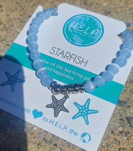 Starfish Charm Bracelet -  TJazelle HELP Collection