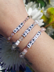 “Bloom" Daisy - Little Words Project Bracelet
