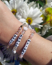 Load image into Gallery viewer, “Grow&quot; Bouquet - Little Words Project Bracelet