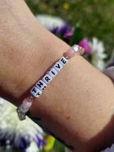 "Thrive" Hibiscus - Little Words Project Bracelet