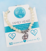 Load image into Gallery viewer, Family Heart Charm Bracelet -  TJazelle HELP Collection
