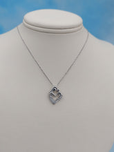 Load image into Gallery viewer, Mother Child Diamond Pendant - 14K White Gold