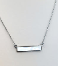 Load image into Gallery viewer, Mother of Pearl Bar Necklace - Luca and Danni