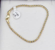 Load image into Gallery viewer, 7&quot; Fancy Ice Chain Bracelet - 14K Yellow &amp; White Gold