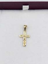 Load image into Gallery viewer, Petite Crucifix Cross Pendant with Bale - 14K Yellow Gold