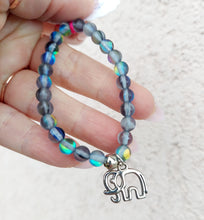 Load image into Gallery viewer, Children&#39;s Grey Elephant Stretch Bracelet