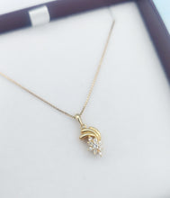 Load image into Gallery viewer, Shooting Star Diamond Necklace - 14K Yellow Gold - Estate