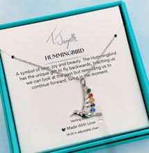 Load image into Gallery viewer, Silver Hummingbird Necklace - TJazelle
