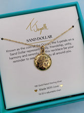 Load image into Gallery viewer, Gold Sanddollar Necklace - TJazelle
