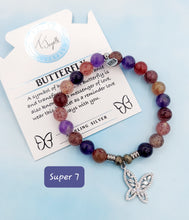 Load image into Gallery viewer, "Butterfly CZ" Silver Charm Bracelet - TJazelle