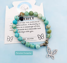 Load image into Gallery viewer, "Butterfly CZ" Silver Charm Bracelet - TJazelle
