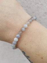 Load image into Gallery viewer, Seek Adventure Grey Stripe Agate Stacker - TJazelle HELP Collection