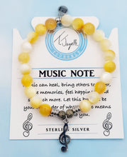 Load image into Gallery viewer, Music Note Silver Charm Bracelet - TJazelle