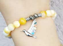 Load image into Gallery viewer, "Hummingbird" Silver Charm Bracelet - TJazelle